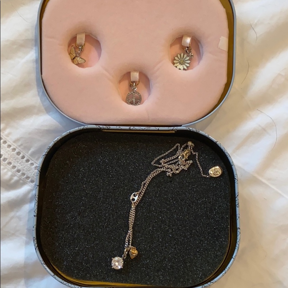 Juicy couture charm necklace